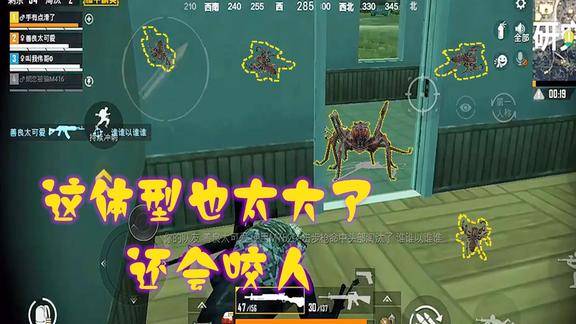 和平精英海岛地图出现大蜘蛛不是好看的能咬人啊