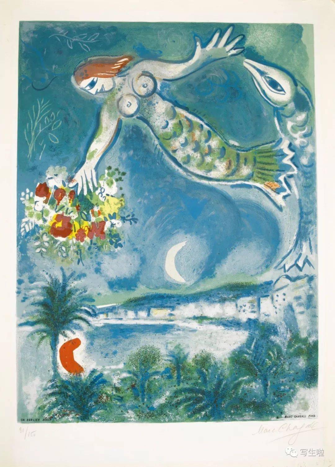 写生啦蓝色的梦夏加尔作品欣赏