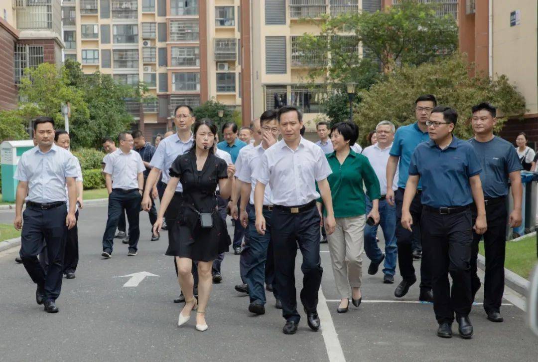 市副市长蒋锋一行在溧阳市领导叶明华,刘新农和戴埠镇党委书记陈波