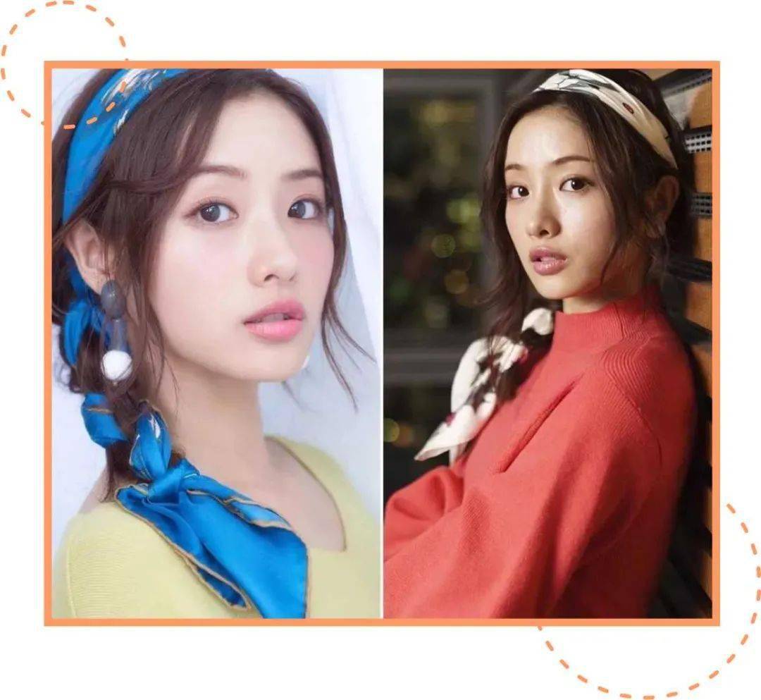 直到现在日杂上也有很多丝巾编发的造型她们擅长用极其蓬松的头发和