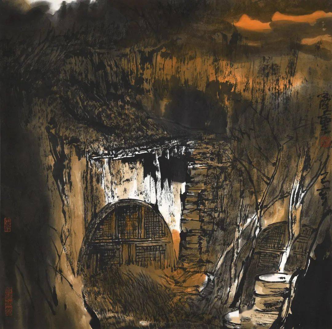 周尊圣的绘画之路黄土高坡