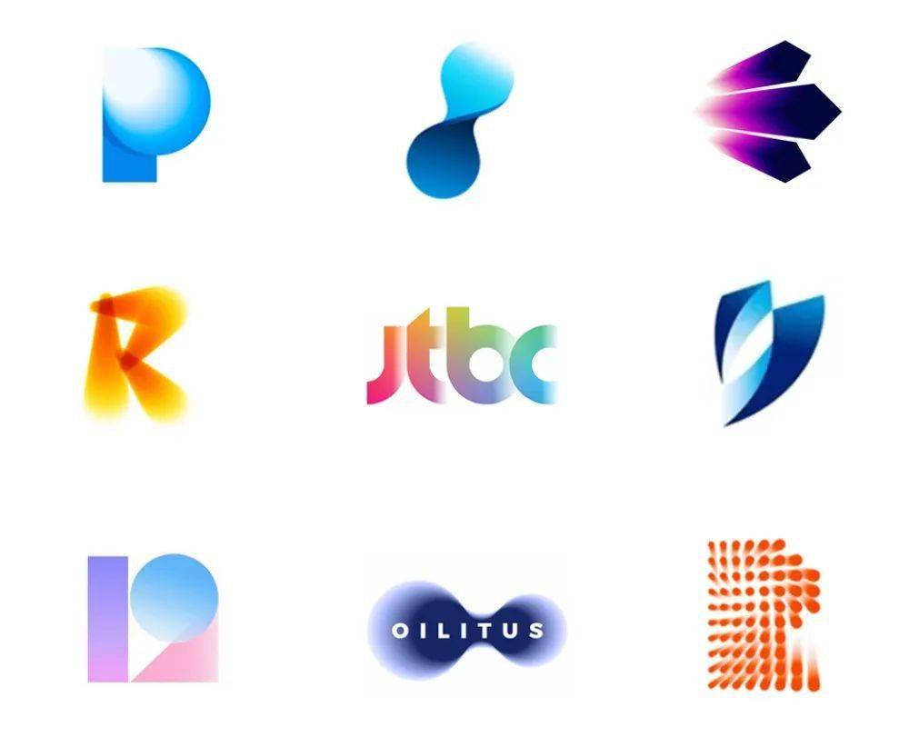 如小米miui系统新一代图标,3个模块使用不同渐变色进行填充,加上轻微