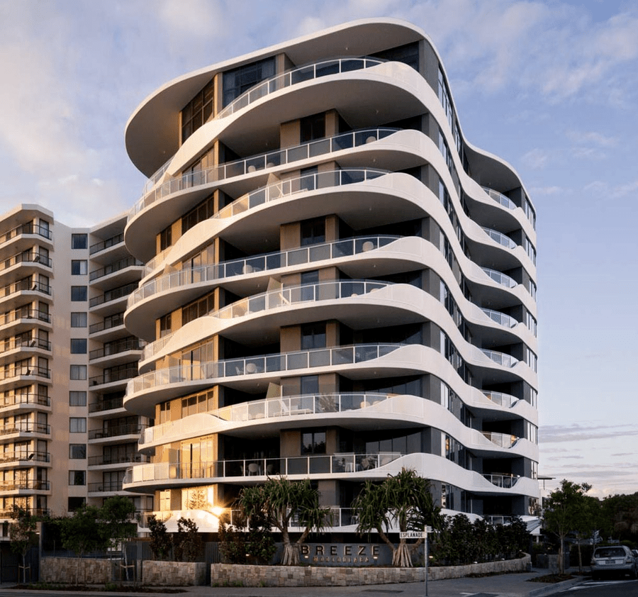 澳大利亚这2栋公寓楼设计简单的曲线反而更高级