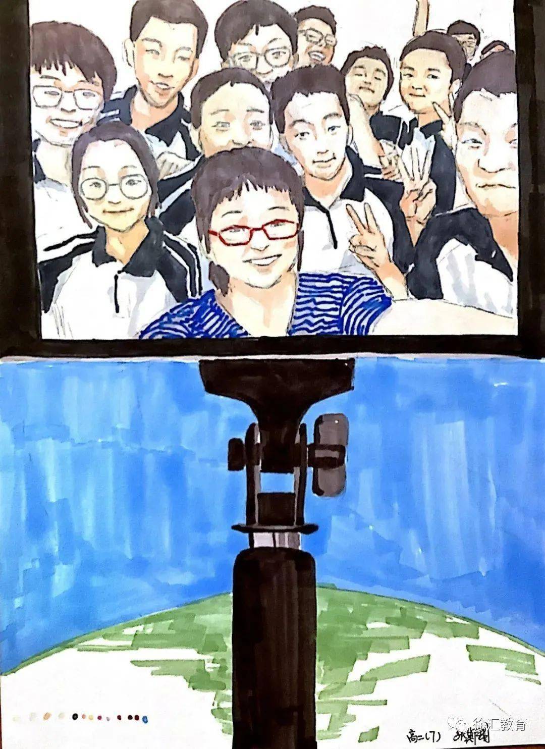 一句句真诚的话语自制的创意作品徐汇学子们纷纷送上温暖的祝福今年的