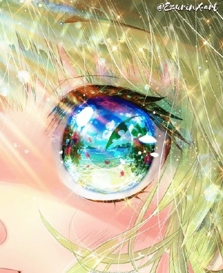 眼睛插画wink世间风景尽在你的眼眸之中