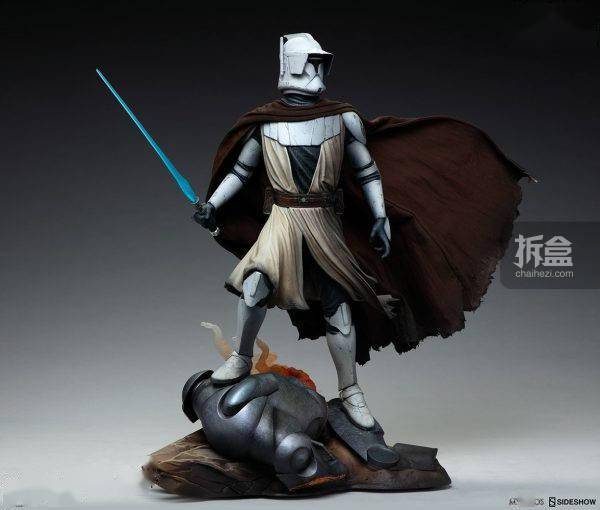 sideshow 星球大战 克隆战争 欧比旺肯诺比 将军 雕像
