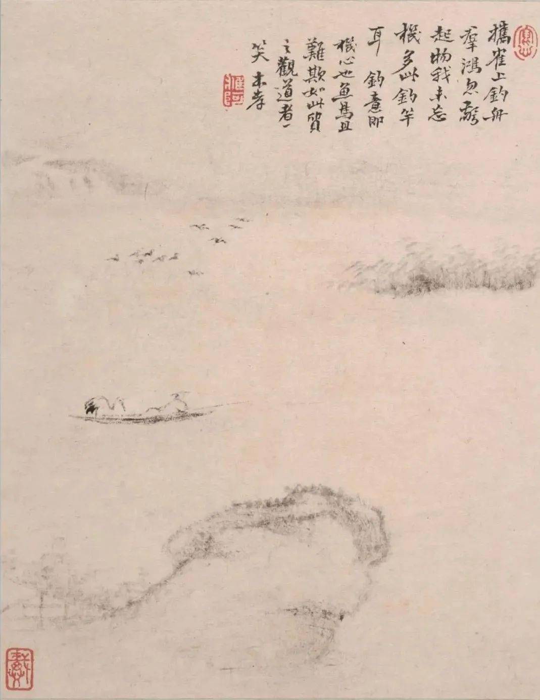 国画丨一组枯山瘦水一个空寂世界