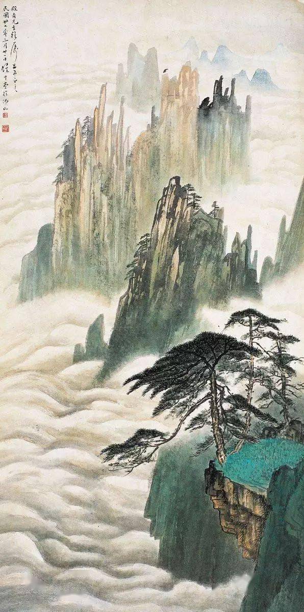 岭南巨匠黎雄才山水画欣赏