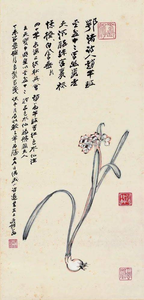 国画中的水仙超凡脱俗