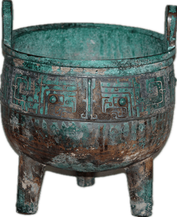 石楼县桃花庄出土的青铜物件展示