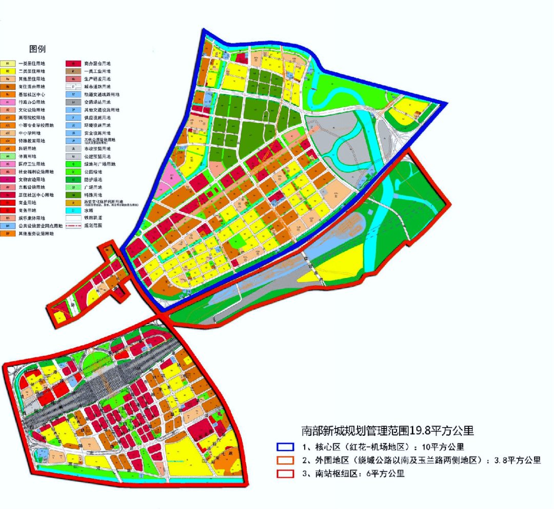 邯山区南部新城规划图图片