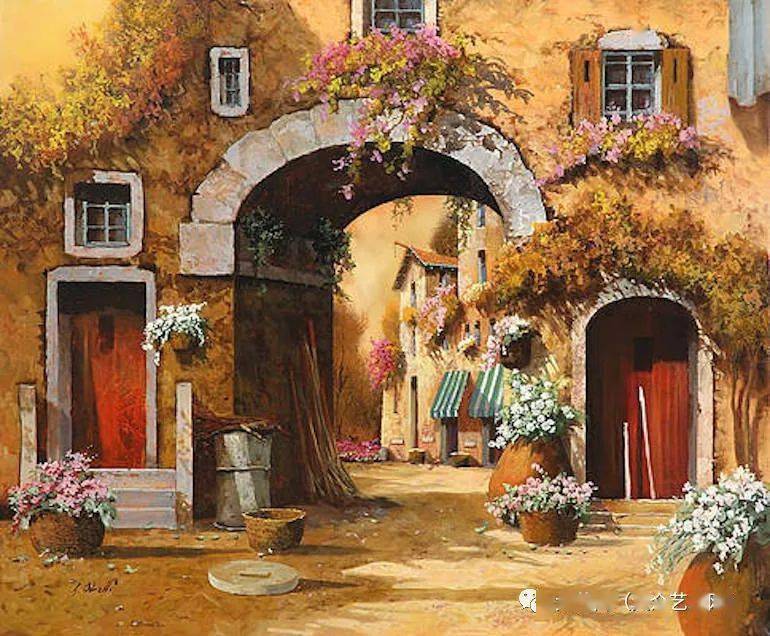 大众艺术网大师归来艺术展的浪漫情怀意大利现代浪漫具象主义风景画家