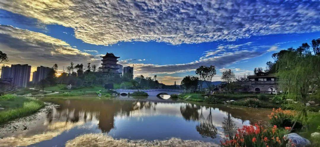 香国公园写景图片