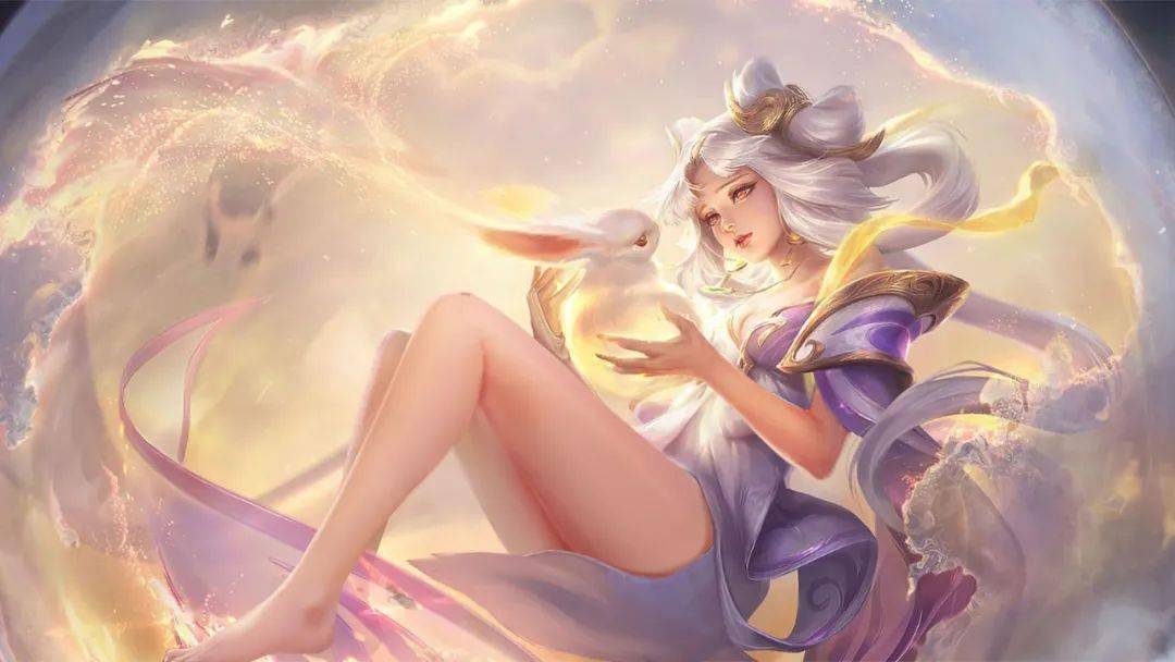 王者福利图p图嫦娥白丝长腿寒月公主不怕冷