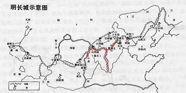 "外长城"与"内长城"宁武关,在今山西宁武县城区.