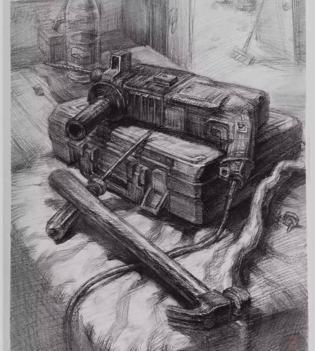 广东2019届模考素描高分卷这么难的题居然还画得这么精彩