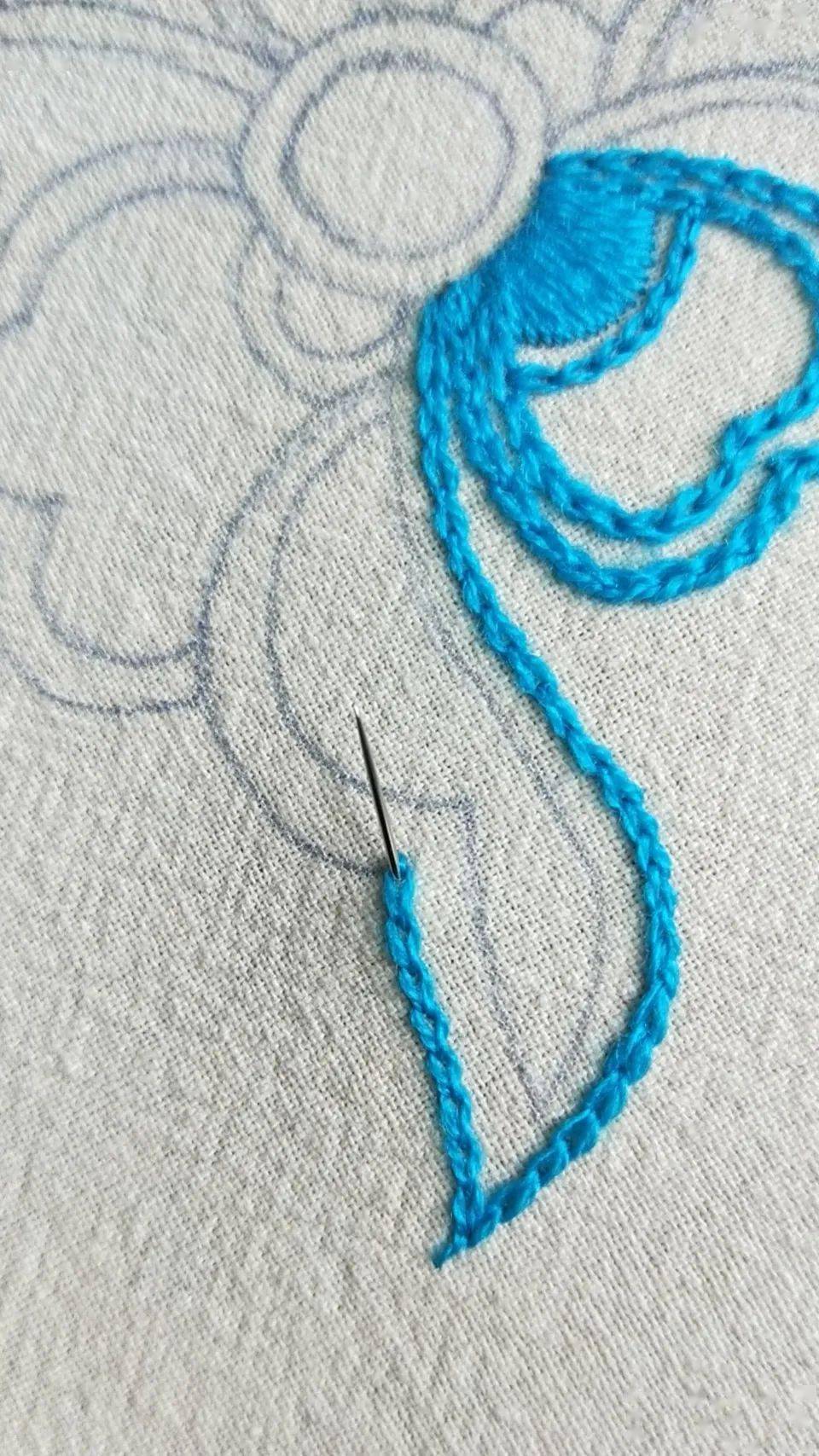 掌握羌绣的特色针法:"勾绣",体验非遗技能1.