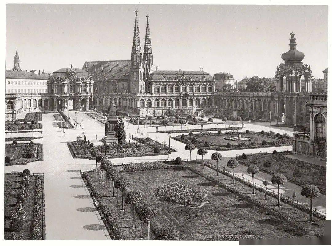 老照片 十九世纪末德国德累斯顿 欧洲最美的城市