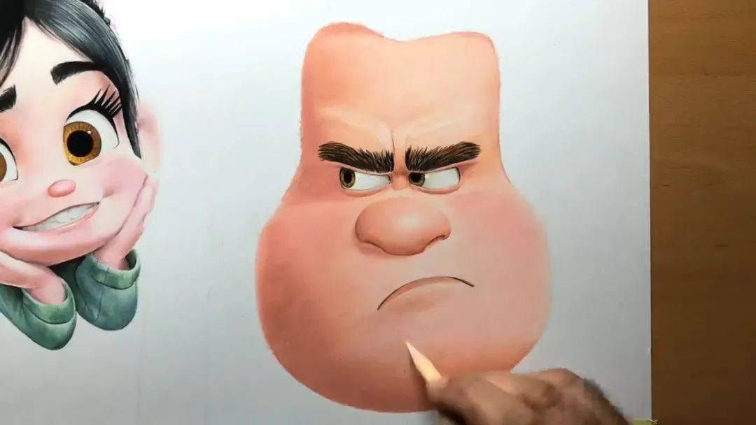 【视频】无敌破坏王超写实彩铅手绘