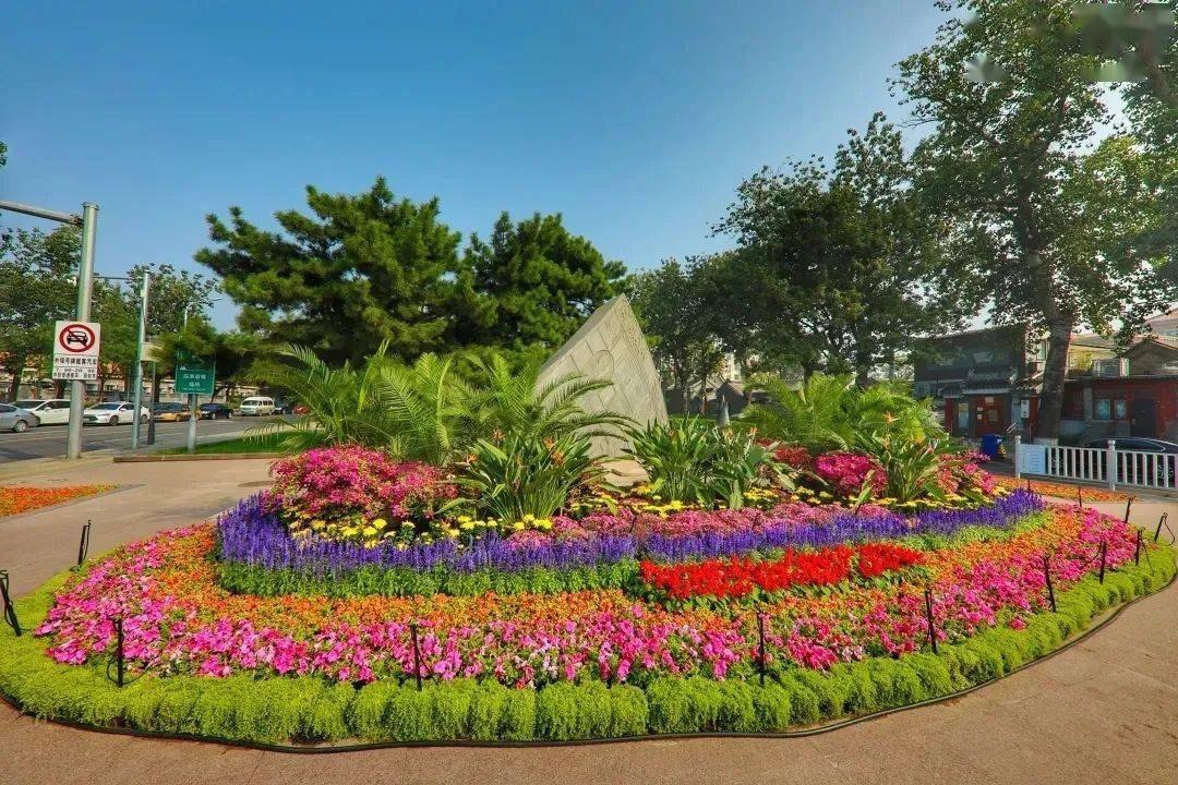 东城区2020年十一立体花坛正式亮相