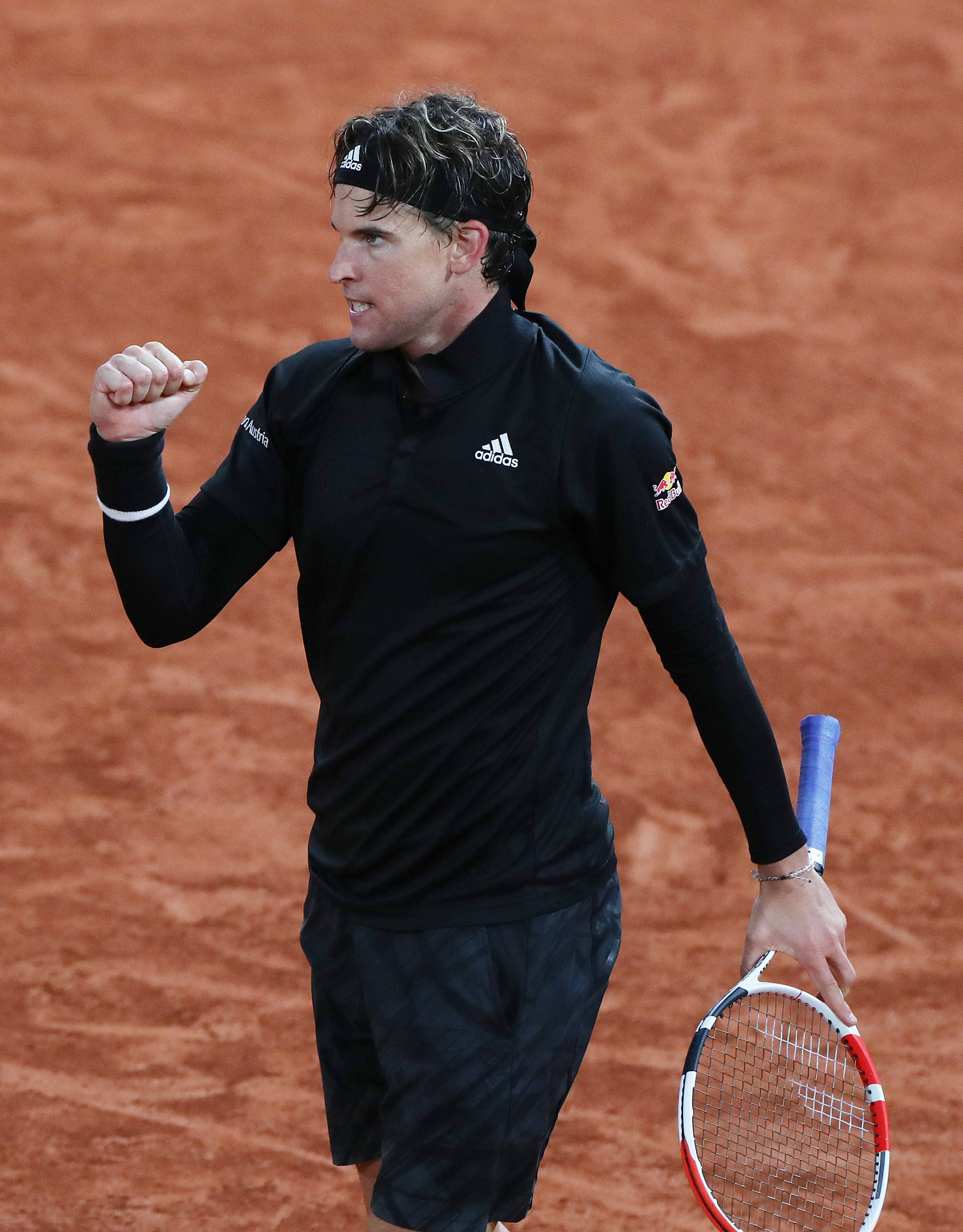 2020年法国网球公开赛男单首轮比赛中,奥地利选手蒂姆以3比0战胜