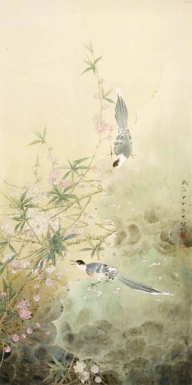 张贤明工笔花鸟画欣赏惊艳了双眼