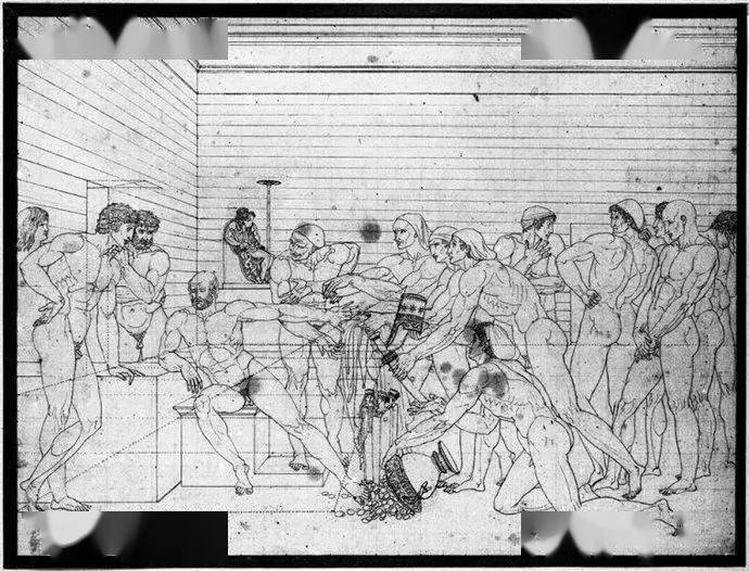 希波克拉底拒绝亚达薛西王的礼物 布面油画第一次看到特里奥松的绘画