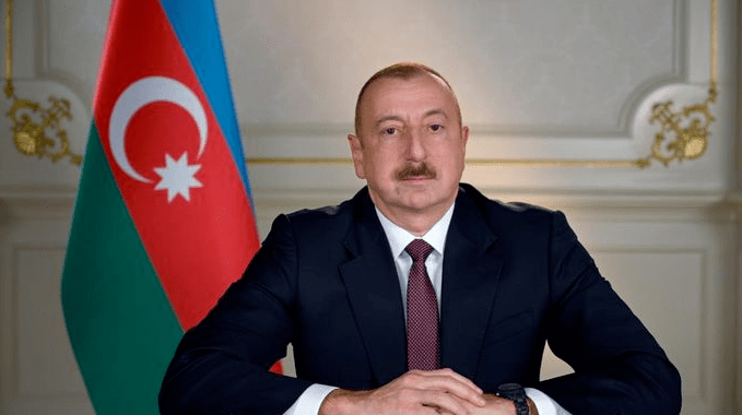 图为阿塞拜疆总统阿利耶夫