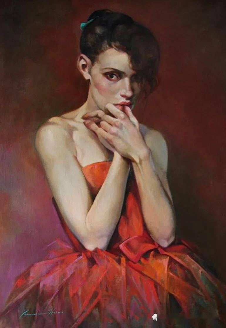 大众艺术网她的画风与父亲有所不同意大利艺术世家能力派女画家