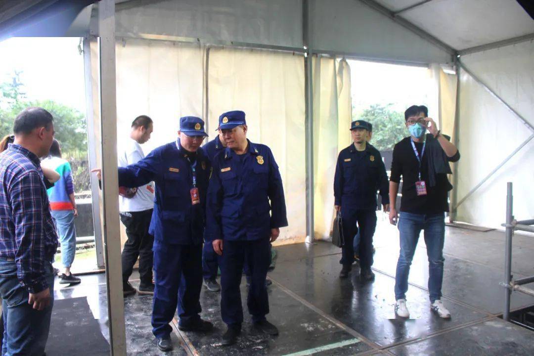 喻平文支队长带队检查青羊非遗博览园消防安全工作