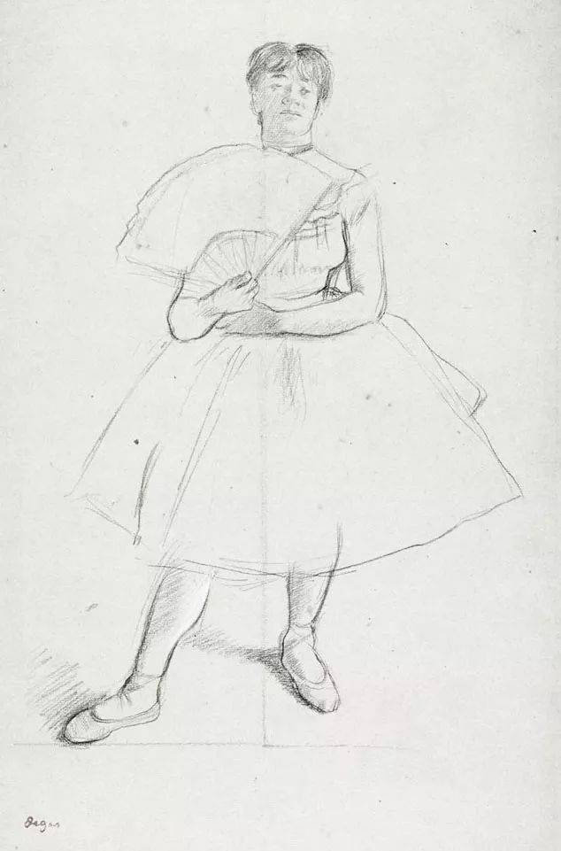 印象派著名画家德加素描手稿欣赏