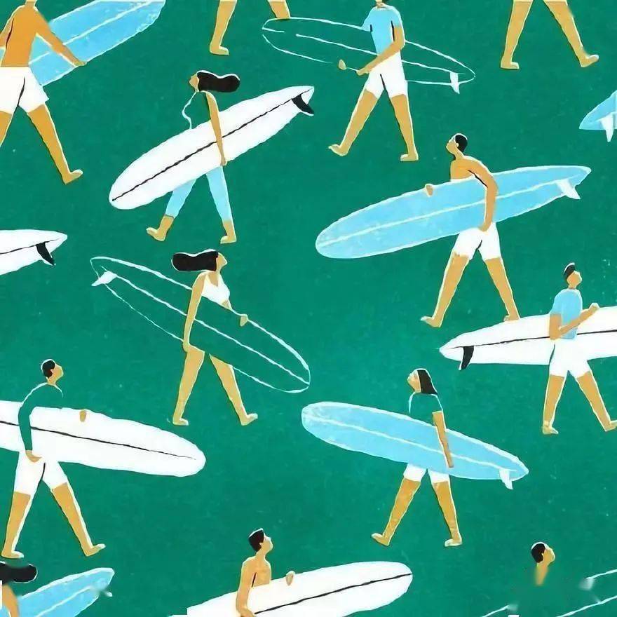 高饱和度彩色插画居然这么好看