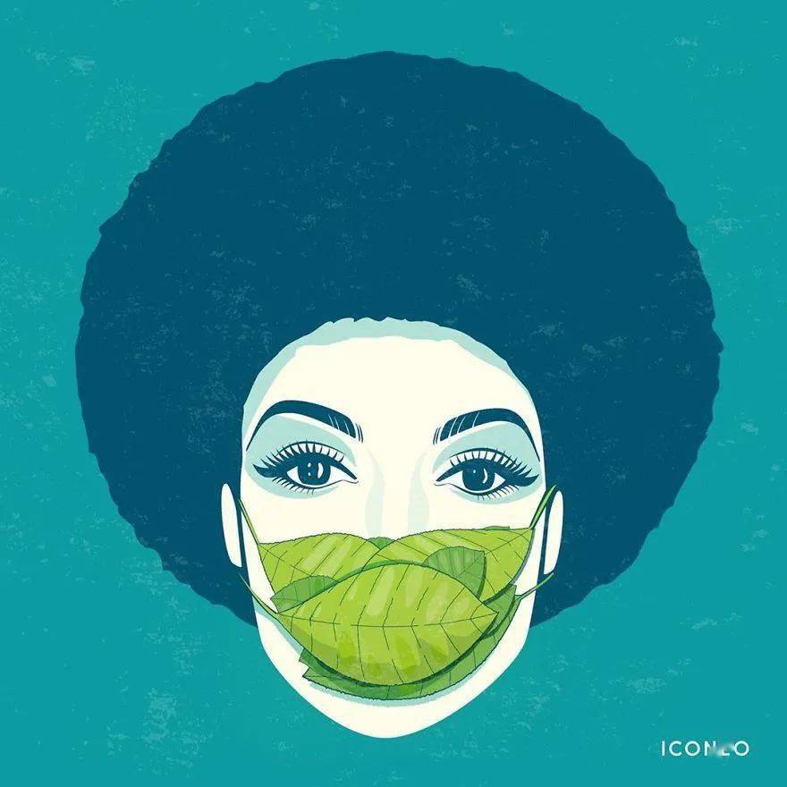 双语脑洞大开创意十足的口罩漫画