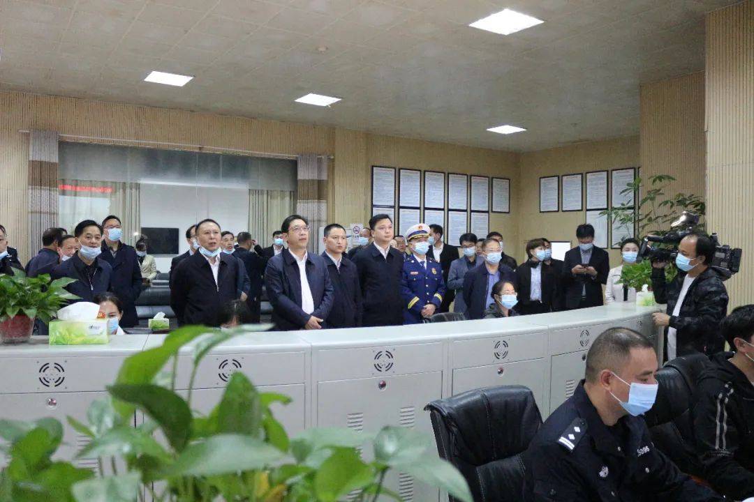 市委副书记廖健,市委副秘书长王湘淮参加检查,市应急,消防,交通,卫健