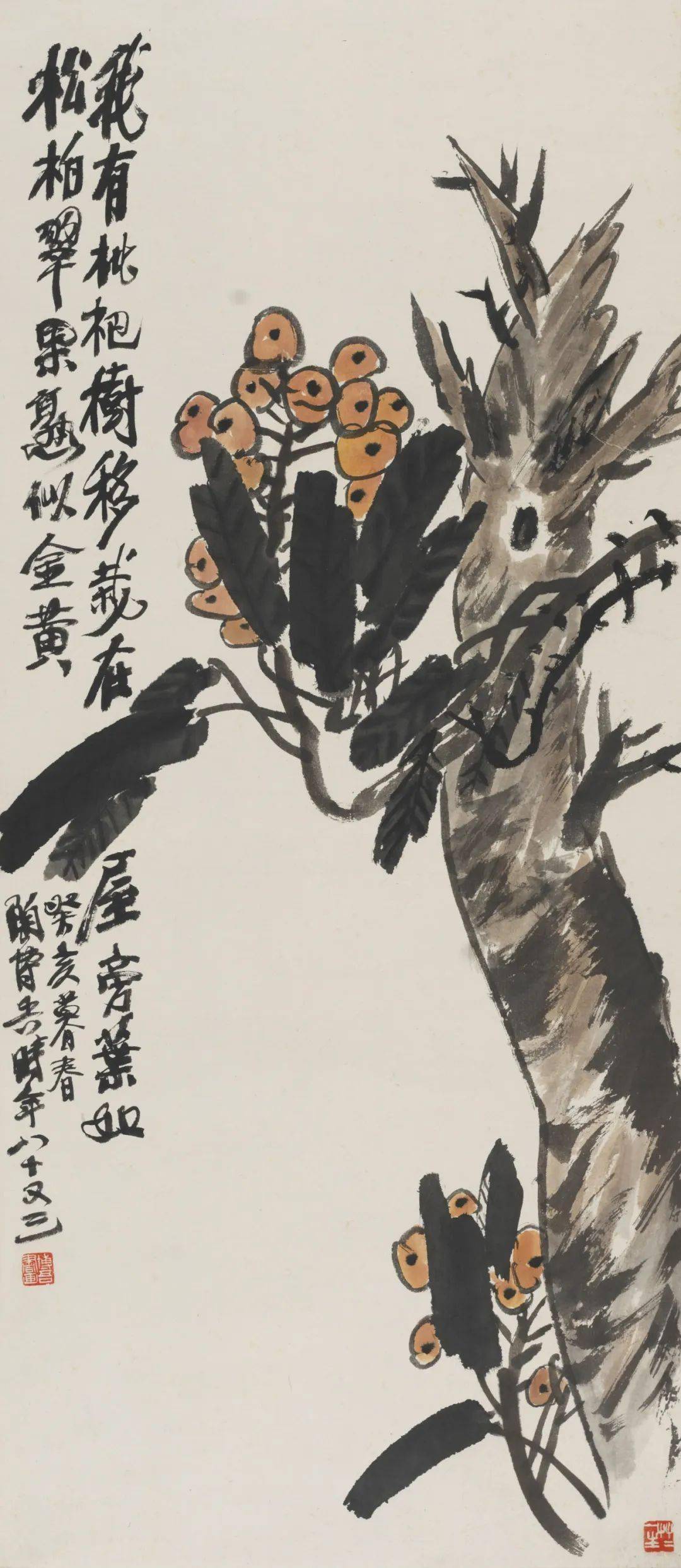 陶博吾写意花鸟天真率意