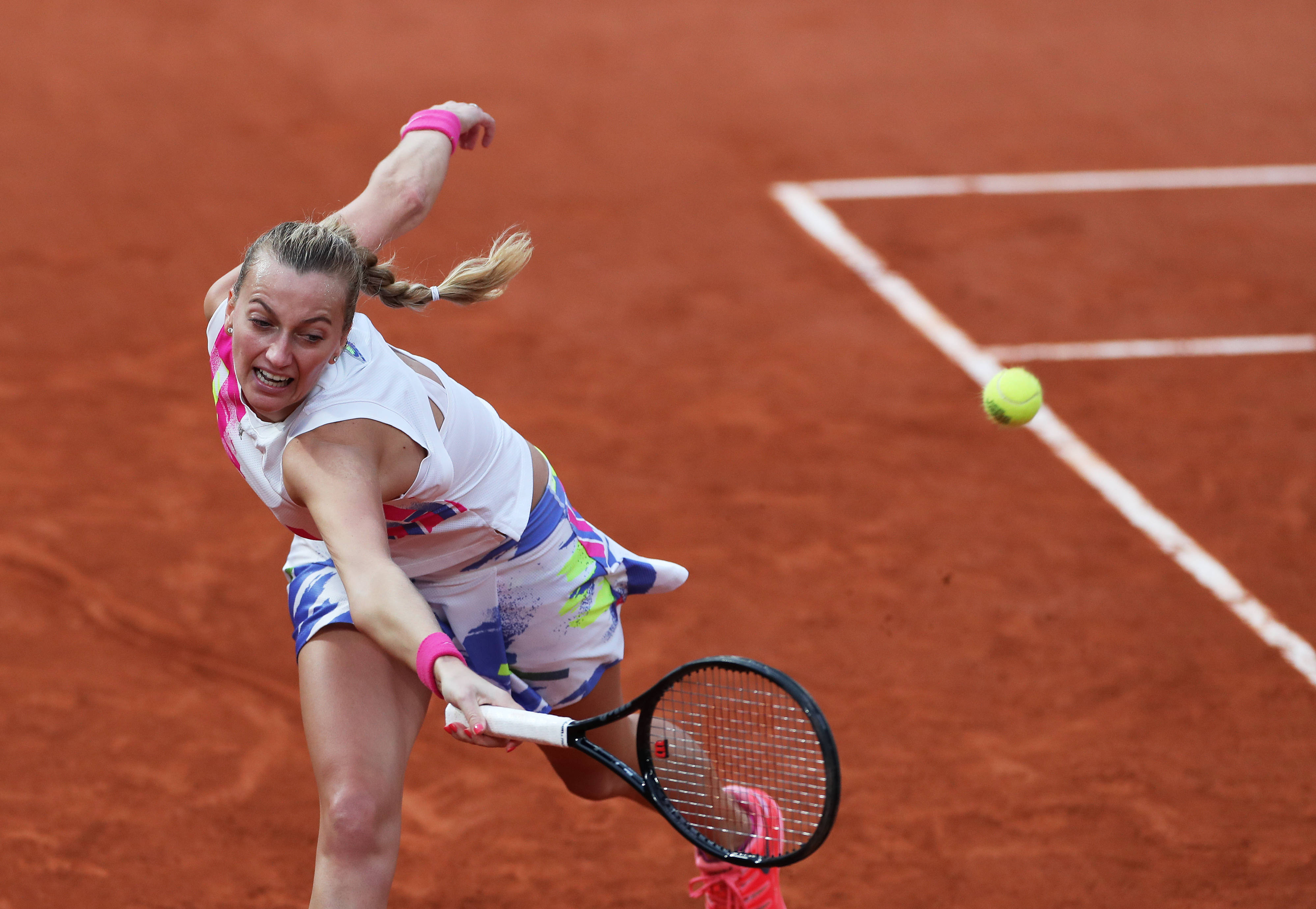 网球法网科维托娃无缘决赛