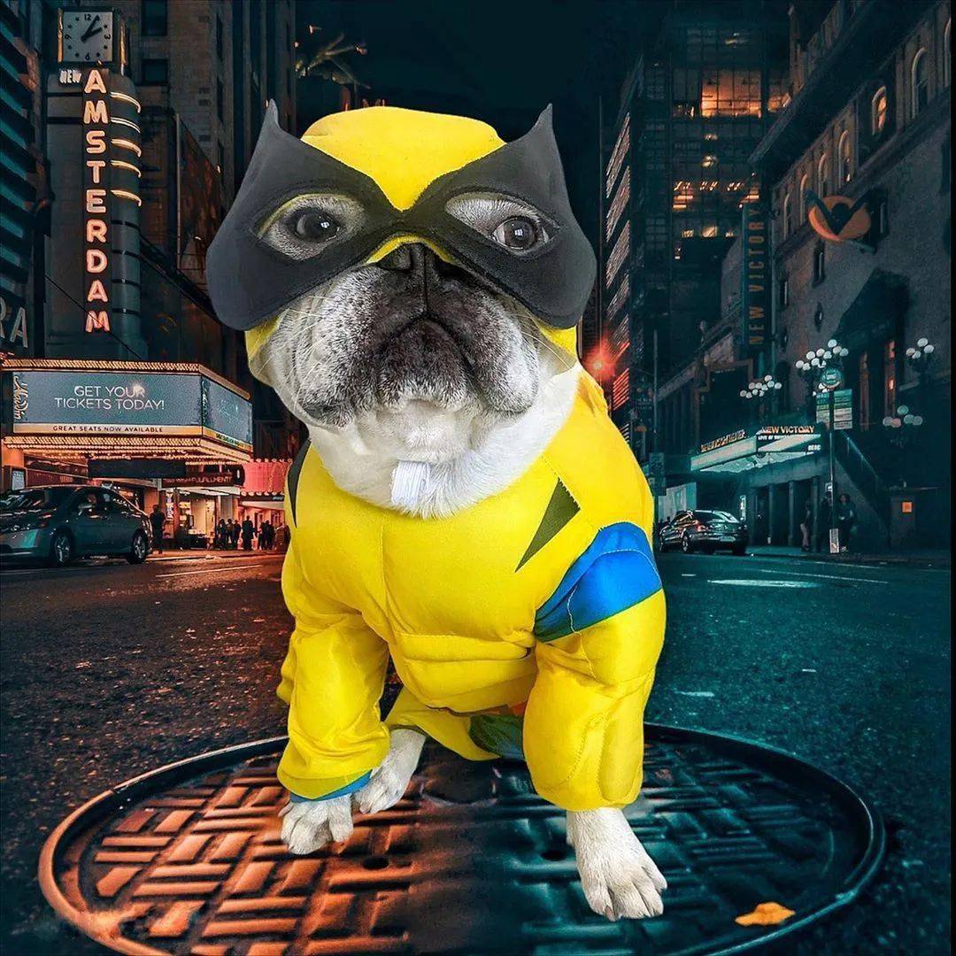 萌宠趣闻 | 法斗开始万圣节装扮挑战,十月份每天换装一次!