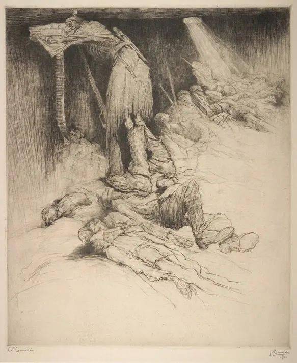 大师素描手稿比利时杰出艺术家朱尔德布鲁克作品二