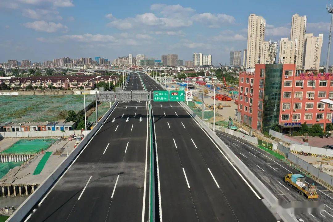 海门江海路高架图片