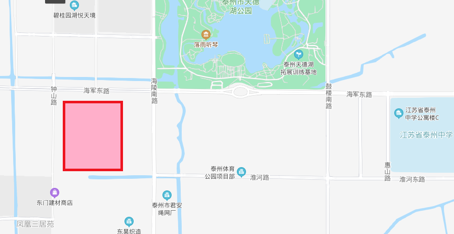 市区将新建一个小区,就在天德湖公园旁