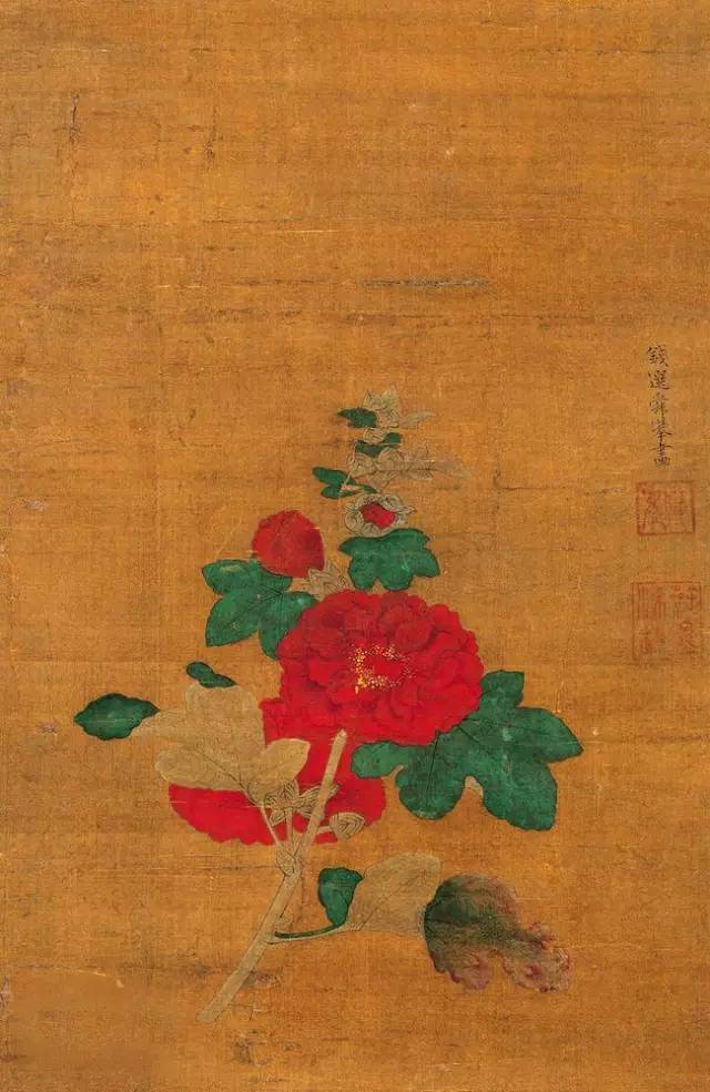 钱选最经典的花鸟真迹看了停不下来