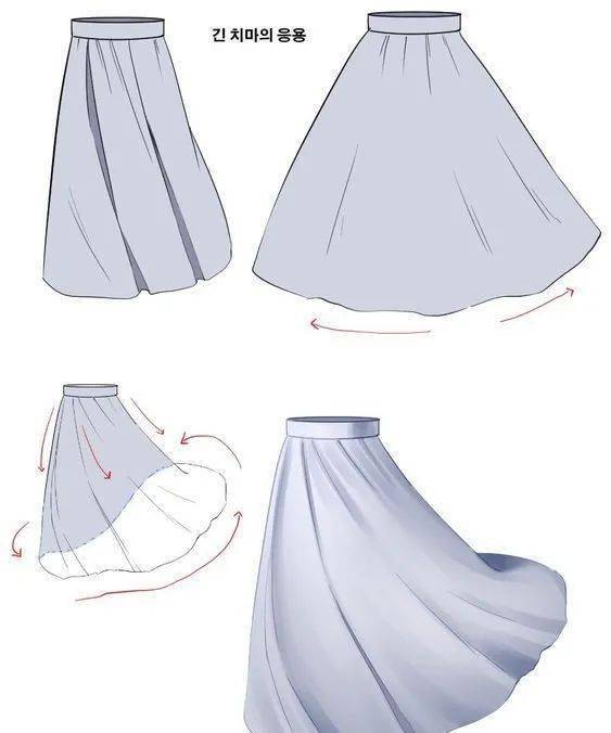 绘画素材褶皱上色素材分享