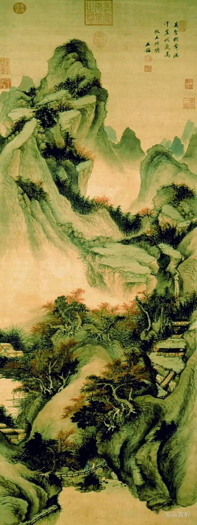 清初四王王鉴精品山水画作20幅