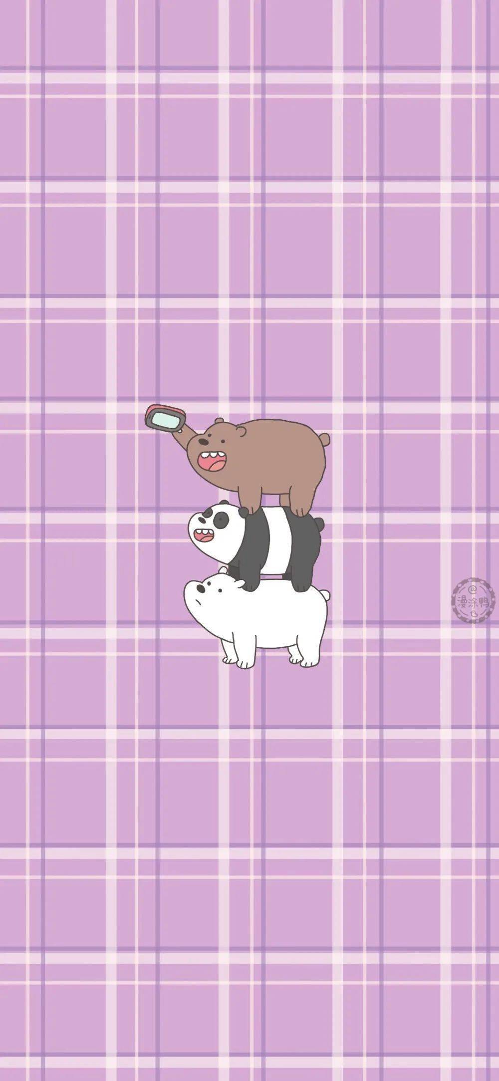 三只裸熊卡通壁纸_手机搜狐网