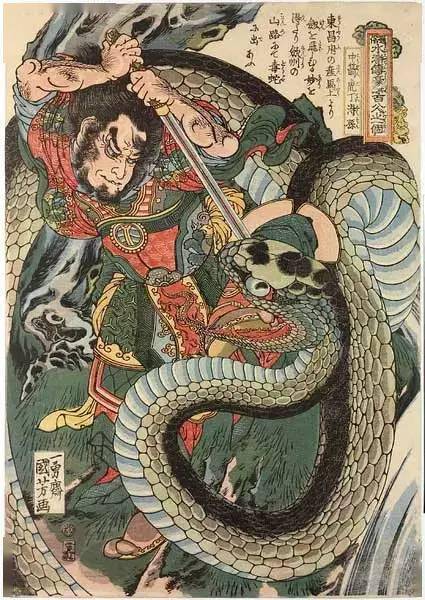 日本浮世绘中的人水浒人物绘画一种乖戾之气