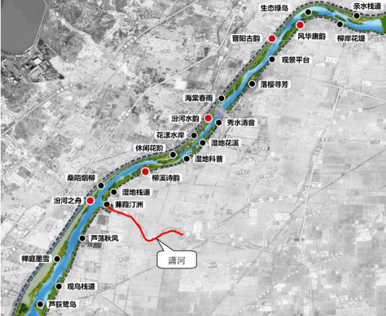 滹沱河线路图图片