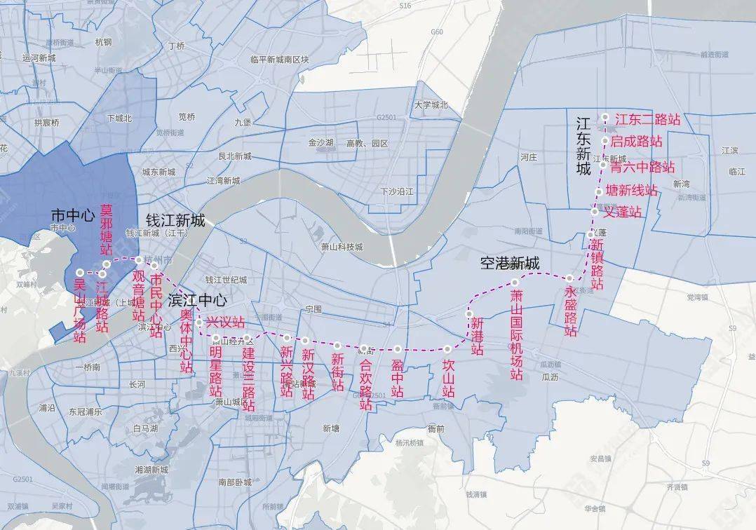 杭州地铁7号线明年建成,沿线经过市民中心,奥体,机场,大江东