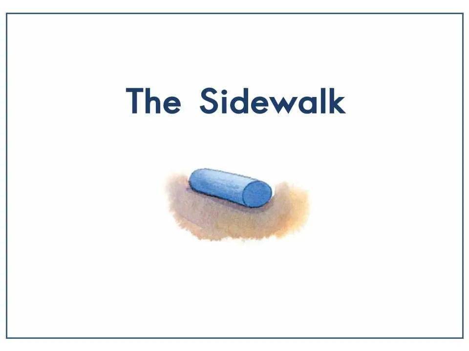 英语thesidewalk