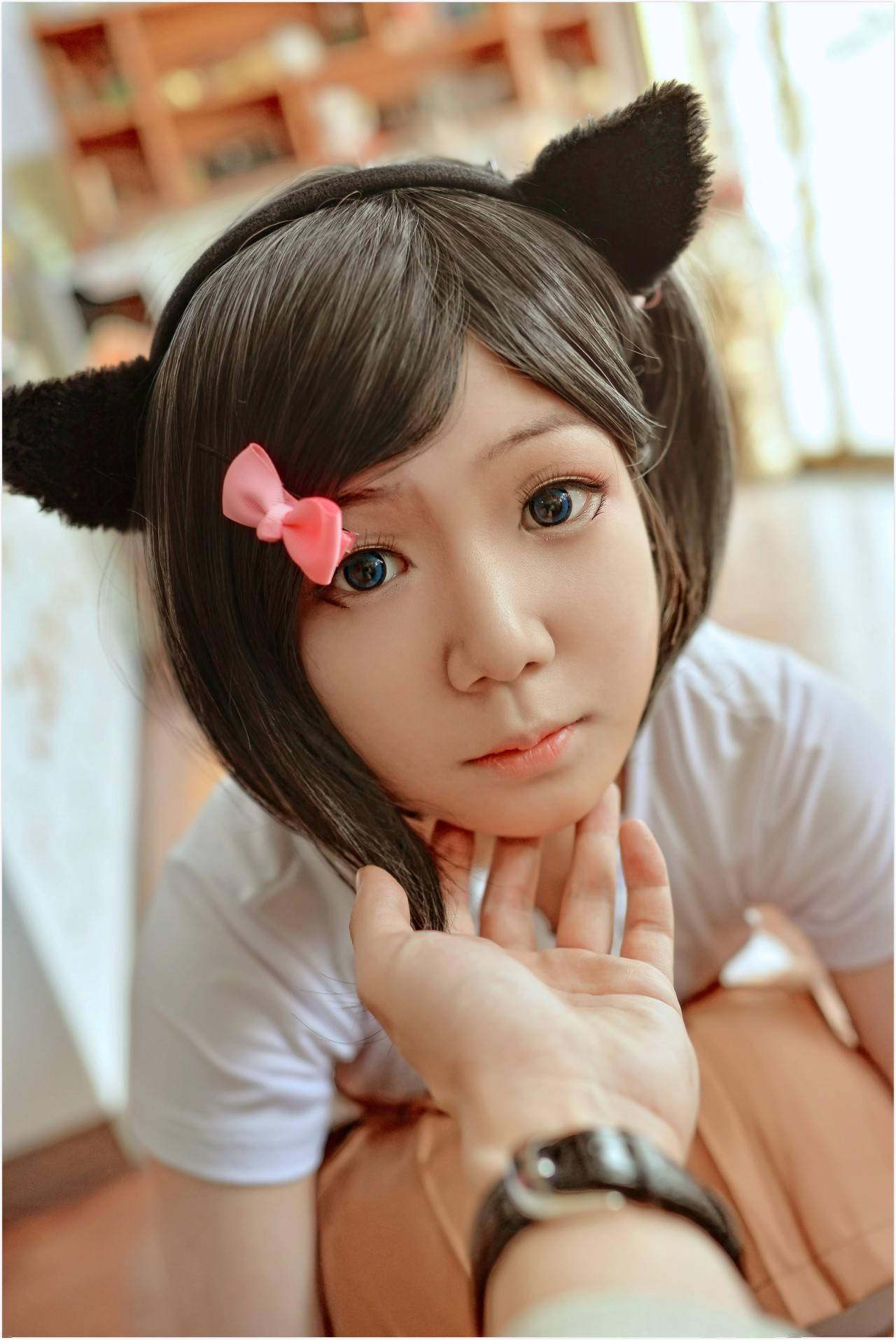 变态王子与不笑猫 筒隐月子咖啡店约会装cosplay