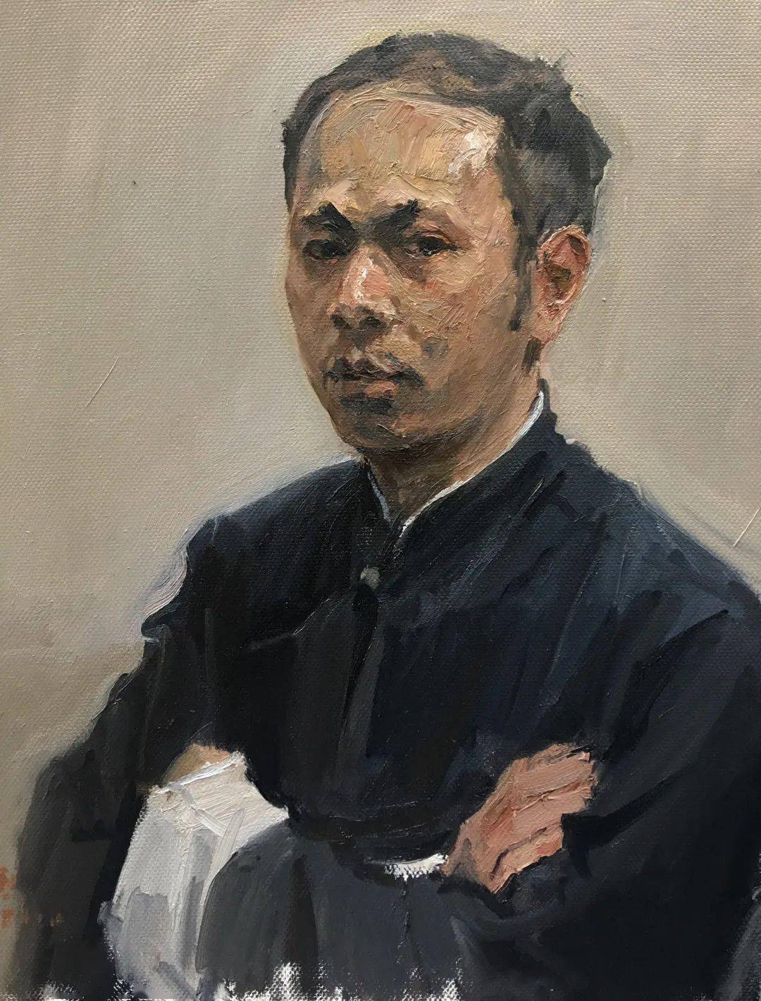 中国美院油画系主任封治国肖像系列作品